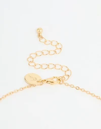 Gold Plated Cross Pendant Necklace