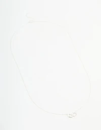 Sterling Silver Heart Link Necklace