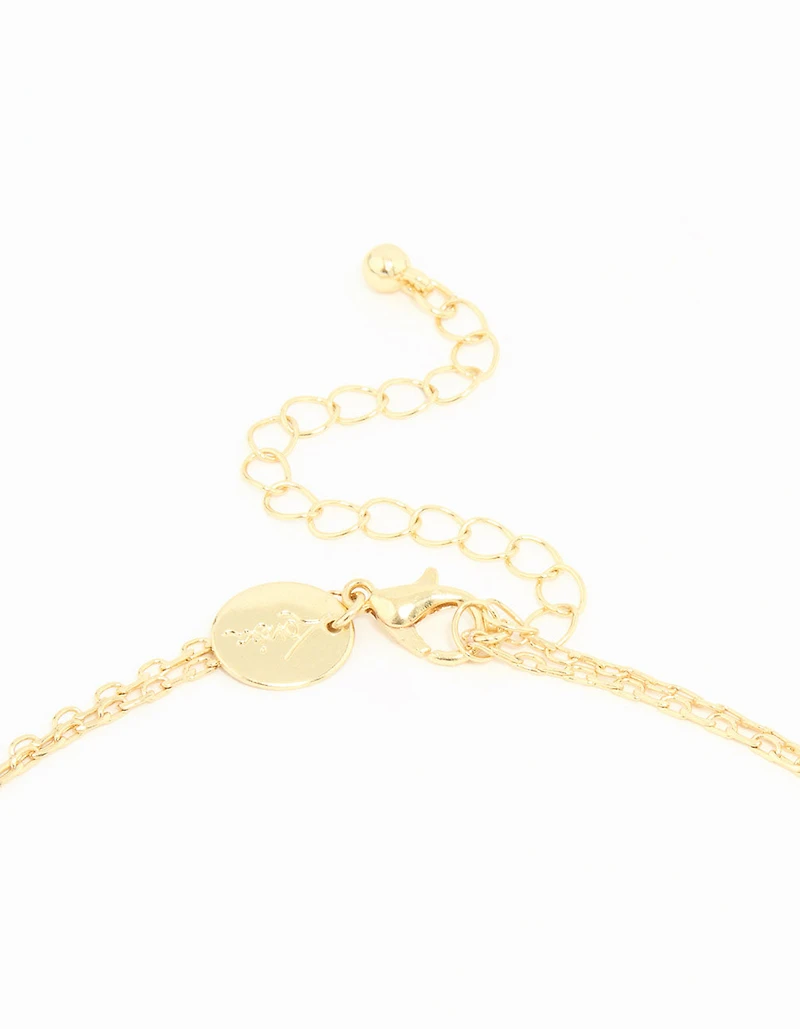 Gold Coin Layered Necklace