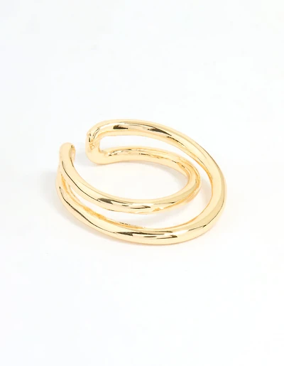 Gold Plated Open Band Ring