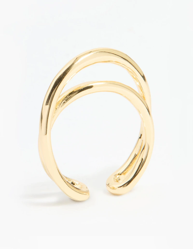 Gold Plated Open Band Ring