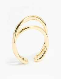 Gold Plated Open Band Ring