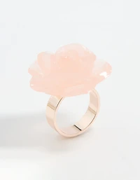 Rose Gold Large Rosette Ring