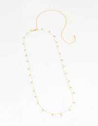 Waterproof Gold Plated Stainless Steel Evil Eye Waist Chain