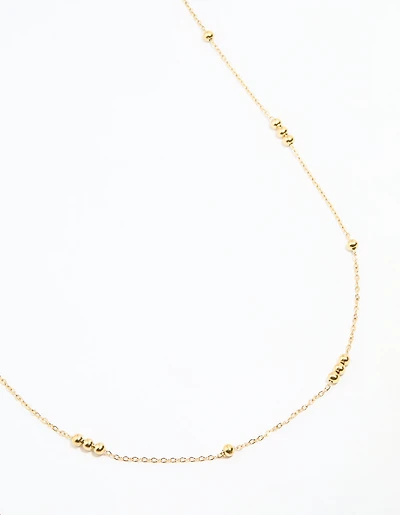 Waterproof Gold Plated Stainless Steel Beaded Waist Chain