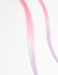 Kids Faux Hair Pastel Fabric Sparkle Easter Bunny Hair Clips 2-Pack