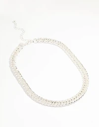 Chaîne en argent, grand collier