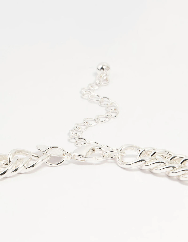 Chaîne en argent, grand collier