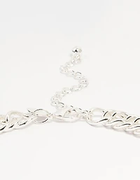 Chaîne en argent, grand collier