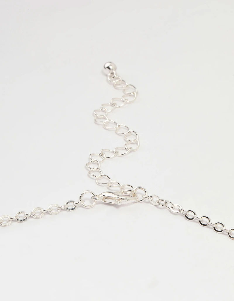 Silver Thin Choker Necklace