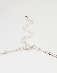 Silver Thin Choker Necklace