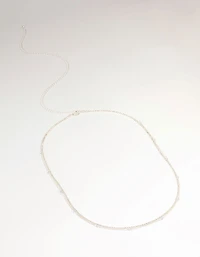 Silver Diamante Cupchain Waist Chain