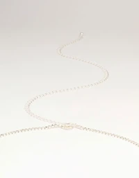 Silver Diamante Cupchain Waist Chain