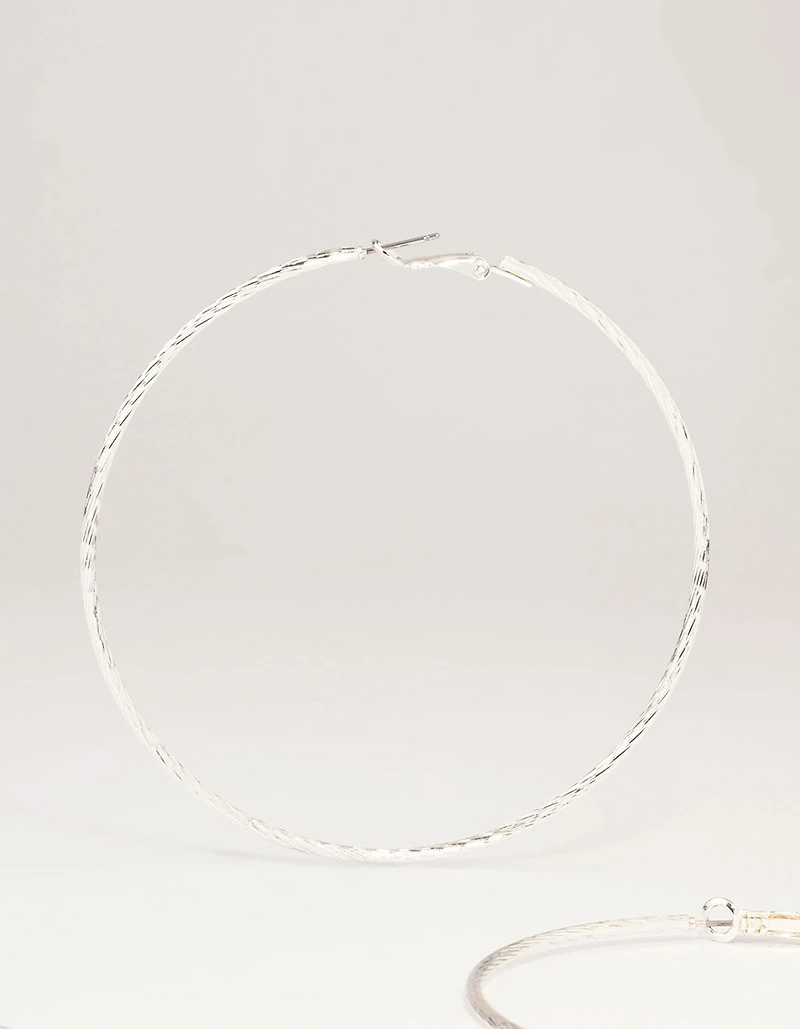 Silver Diamante Hoop Earrings 3-Pack