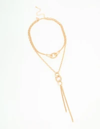 Collier en or à cercles superposés