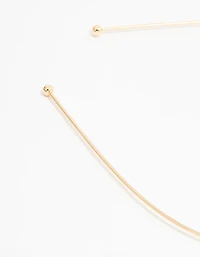 Kids Gold Pink Diamante Crown Headband
