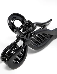 Black Bow Hair Claw Clip