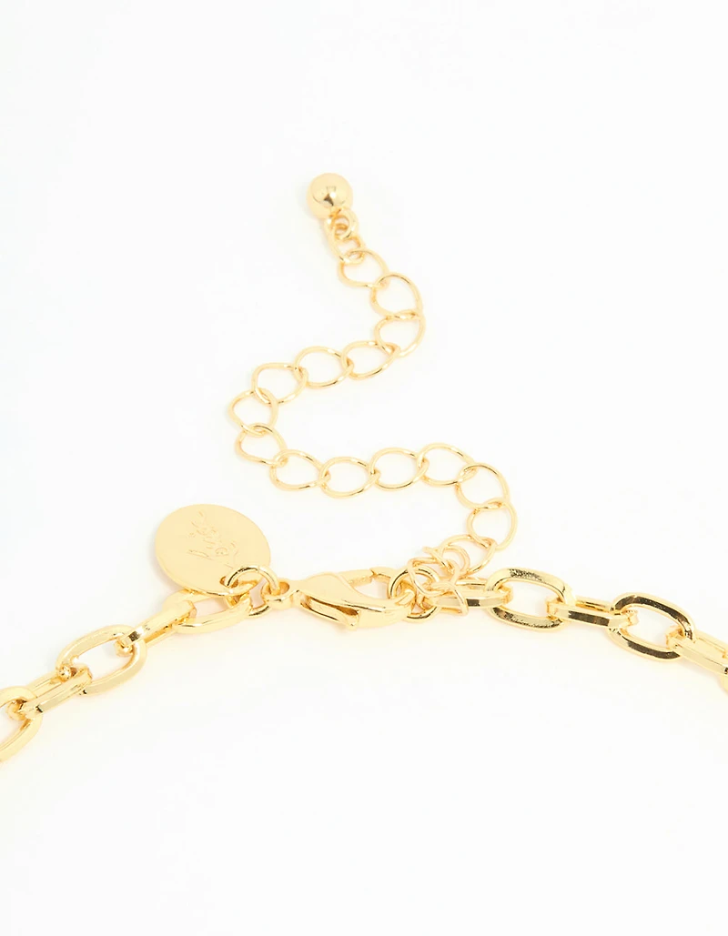 Gold Plated Dainty Chain Necklace