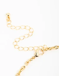 Gold Plated  Yin Yang Charm Necklace