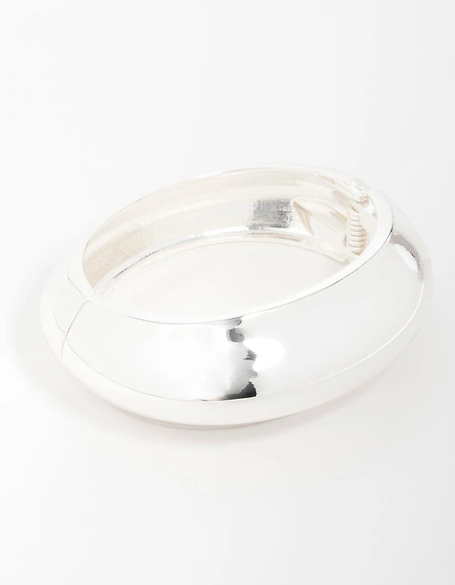 Silver Wide Wrist Cuff