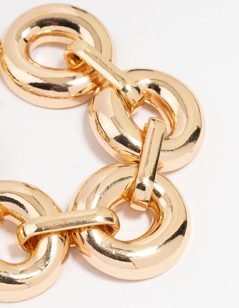 Bracelet rond et massif en or
