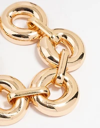Bracelet rond et massif en or