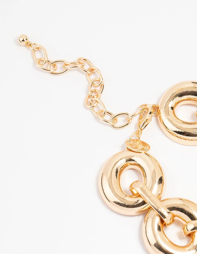 Bracelet rond et massif en or