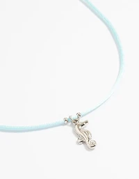 Silver Genuine Shell  Seahorse  Anklets 3-Pack