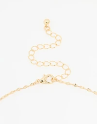 Gold Plated Vintage Cross Pendant Necklace