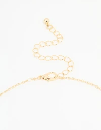Gold Plated Mary Coin Pendant Necklace