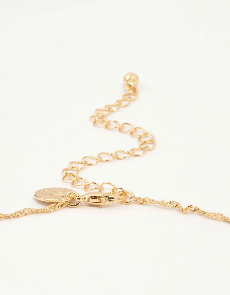 Gold Cherry Necklace & Earrings Set