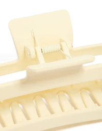 Cream Extra Large Claw Clip