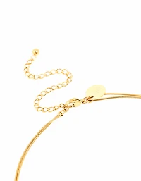 Waterproof Gold Plated Stainless Steel Ball Pendant Layered Necklace