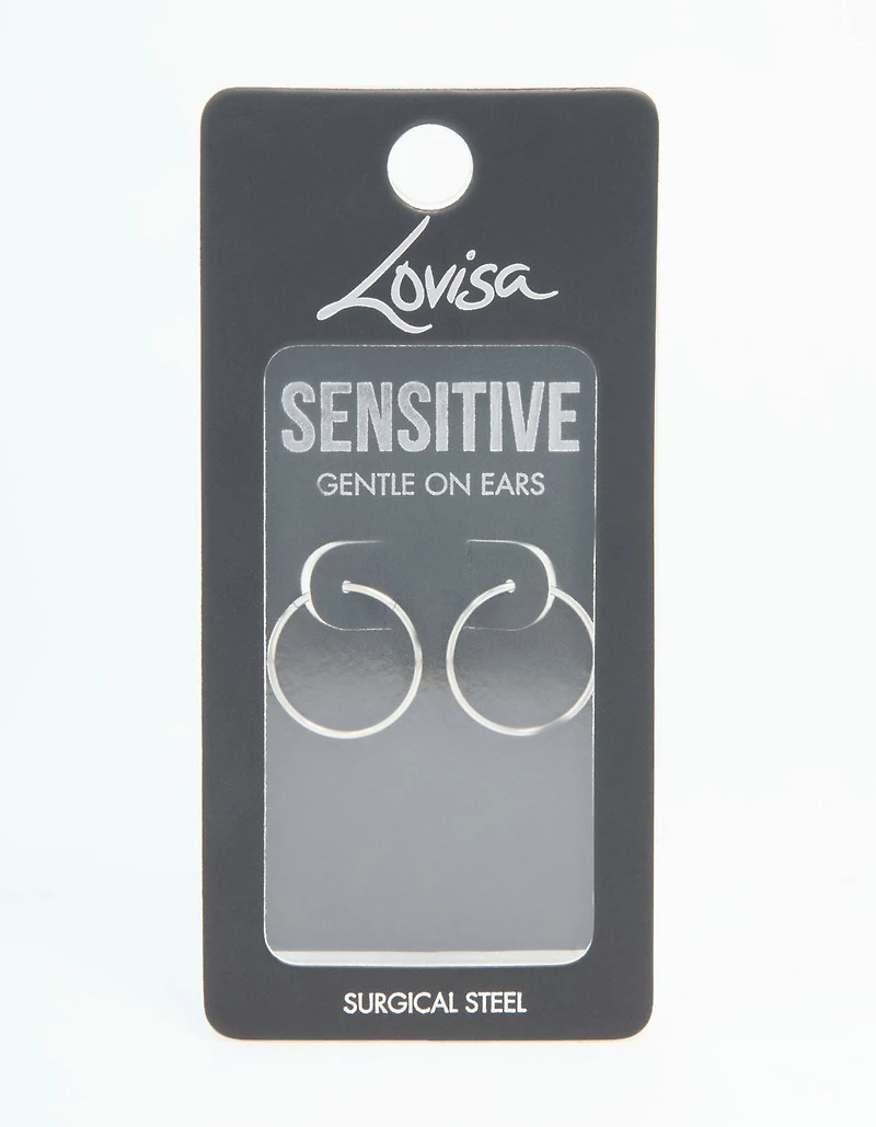 Surgical Steel Sleeper Earrings 16 MM