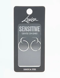 Surgical Steel Sleeper Earrings 16 MM