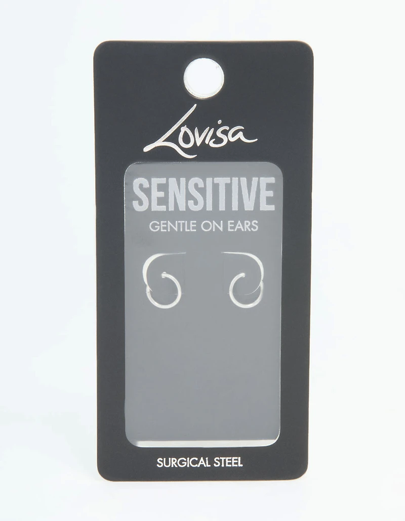 Surgical Steel Sleeper Earrings 7 MM