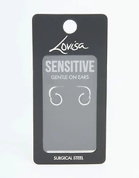 Surgical Steel Sleeper Earrings 7 MM