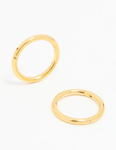 Gold Plated Surgical Steel Sleeper Earrings