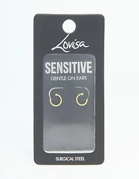 Gold Plated Surgical Steel Sleeper Earrings