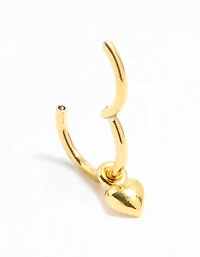 Gold Plated Surgical Steel Micro Heart Clicker