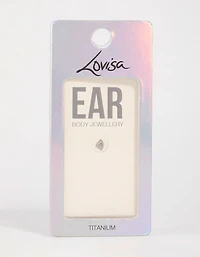 Cloche dorsale plate en forme de losange en titane