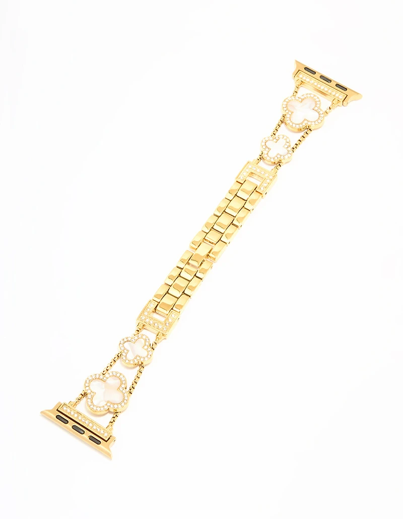 Gold Flower Watch Strap 38/40/41 mm