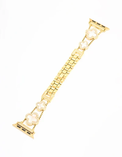 Gold Flower Watch Strap 38/40/41 mm