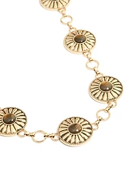 Antique Gold Bohemian Disc Belt