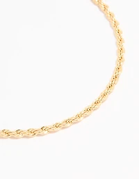 Gold Plated Detailed Chain Toggle Bracelet