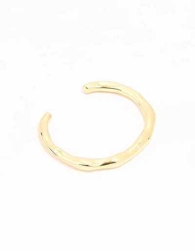 Gold Plated Organic Wrist Cuff