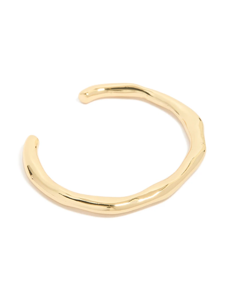 Gold Plated Organic Wrist Cuff