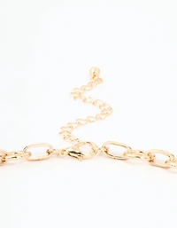 Gold Mega Locket Necklace