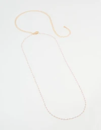 Gold Pearl Body Chain