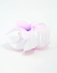 Purple Ombre Pearlised Frangipani Claw Clip